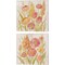 Opalescent Floral by Silvia Vassileva 14" x 14" Canvas Wall Art (Set of 2)
